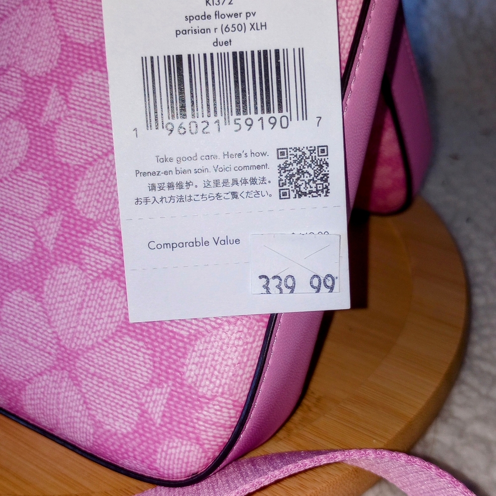 Kate Spade Pink Floral Women's Bag; 2in1; NWT - Picture 10 of 12